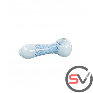 PINSTRIPED GLASS HANDPIPE 4inch 3CT/PK